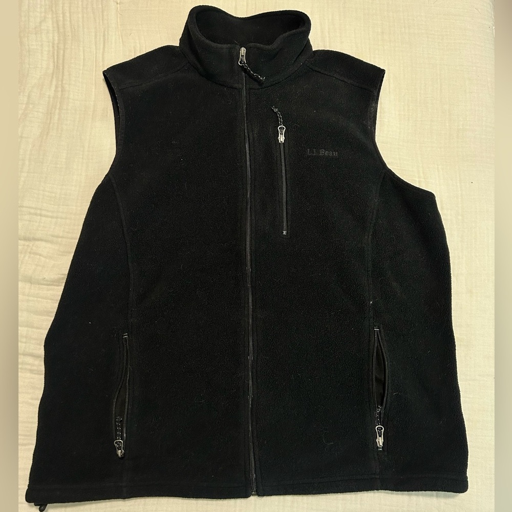 LL Bean fleece vest / half fleece jacket